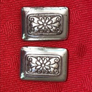 Brighton clip earrings. Silver